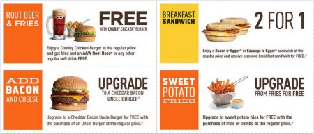 A&W Canada New Printable Coupons + Free Root Beer Coupon (Until Oct 11)