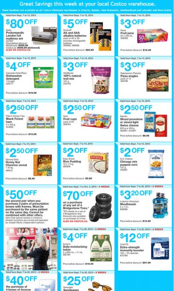 Costco Weekly Handout Instant Savings Coupons East (Sept 7-13)