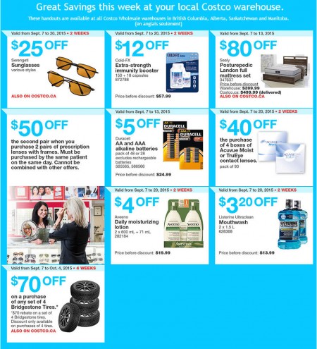 Costco Weekly Handout Instant Savings Coupons West (Sept 7-13)