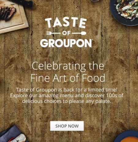 GROUPON Taste of Groupon - Up to 15 Off Local Food & Drink Deals (Sept 24)