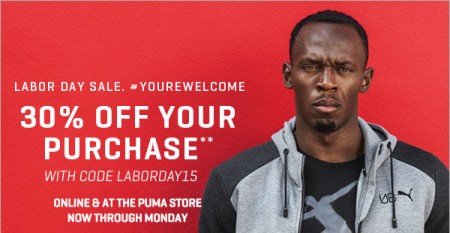 PUMA Labour Day Sale - 30 Off Your Purchase + Free Shipping