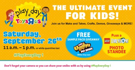 Toys R Us Free Play Day Family Event (Sept 26)