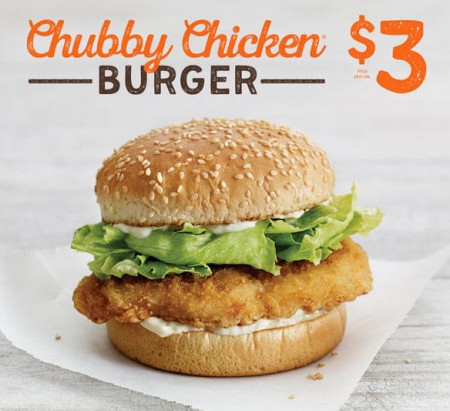 A&W $3 for Chubby Chicken Burger (Until Nov 8)