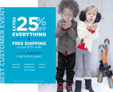 Carter's OshKosh Extra 25 Off Everything Promo Code (Until Oct 25)