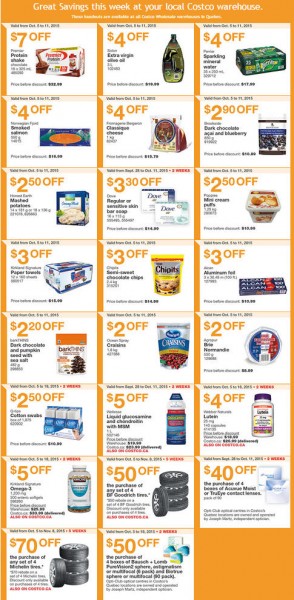 Costco Weekly Handout Instant Savings Coupons Quebec (Oct 5-11)