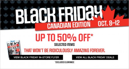 Sears Black Friday Canadian Edition - Save up to 50 Off Select Items (Oct 8-12)