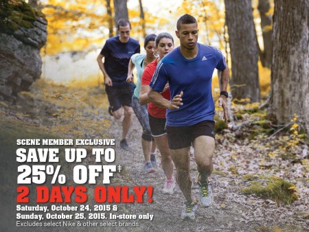 Sport Chek Save up to 25 Off with SCENE Card (Oct 24-25)