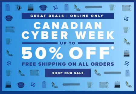 TheBay Canadian Cyber Week - Save up to 50 Off + Free Shipping on All Orders (Oct 9-12)
