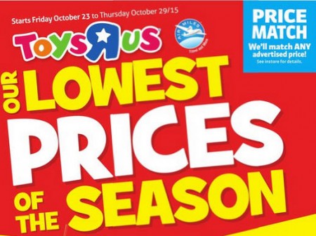 Toys R Us Lowest Prices of the Season (Oct 23-29)