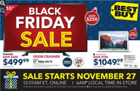 Best Buy Black Friday Sneak Peek Flyer (Nov 27-30)