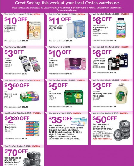 Costco Weekly Handout Instant Savings Coupons West (Nov 2-8)