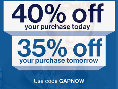 GAP 40 Off Your Purchase Promo Codes (Nov 1-2)