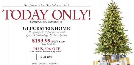 Hudson's Bay One Day Sales - 60 Off Glucksteinhome Prelit Tree 50 Off Ornaments and Holiday Decor (Nov 15)