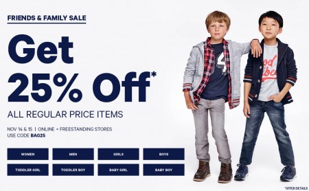 Joe Fresh Friends & Family Sale - 25 Off All Regular Priced Items (Nov 14-15)