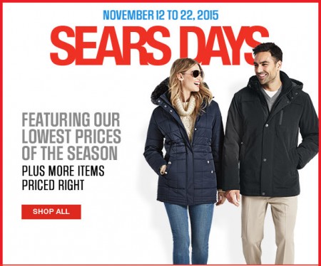 Sears Sears Days - Lowest Prices of the Season (Nov 12-22)