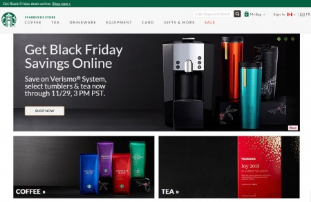 Starbucks Store Online Black Friday Sale (Nov 25-29)