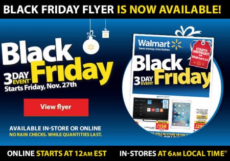 Walmart Black Friday Flyer is available now (Nov 27-29)