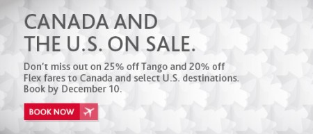 Air Canada Promo Code - Canada and USA Seat Sale (Book by Dec 10)