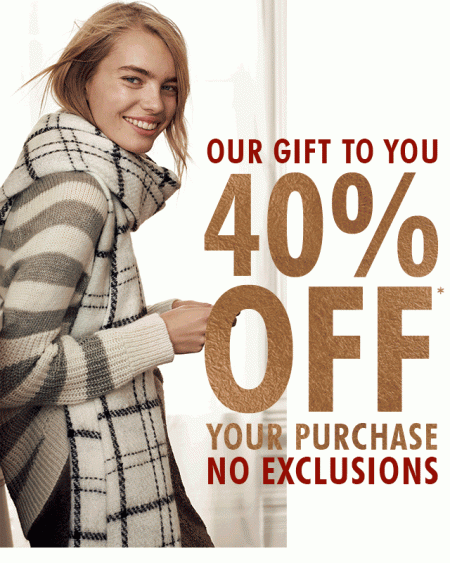 Banana Republic 40 Off Your Purchase Promo Code (Dec 19-21)