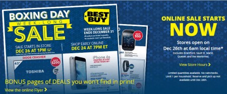 Best Buy Boxing Day Sale on Now (Starts Online Dec 24 In-Store Dec 26)