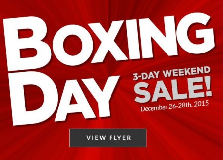 Canadian Tire Boxing Day 3-Day Weekend Sale (Dec 26-28)