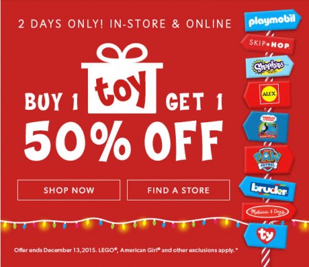 Chapters Indigo Buy One Toy, Get One 50 Off (Dec 12-13)