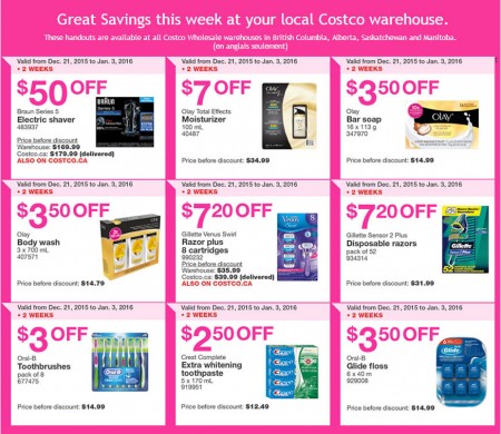 Costco Weekly Handout Instant Savings Coupons West (Dec 21 - Jan 3)