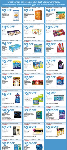 Costco Weekly Handout Instant Savings Coupons West (Dec 28 - Jan 3)