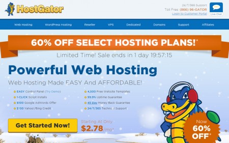 HostGator 60 Off All Web Hosting Plans Promo Code (Dec 30-31)