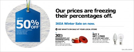 IKEA Winter Sale - Save up to 50 Off Select Items Storewide (Until Jan 4)