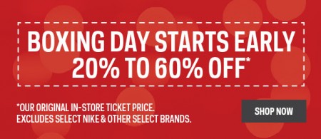 Sport Chek Boxing Day Sale Starts Now - Save 20-60 Off (Dec 19-28)