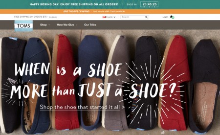 TOMS Shoes Boxing Day Sale - Free Shipping on All Orders (Dec 26)