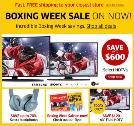 The Source Boxing Week Sale on Now 2015
