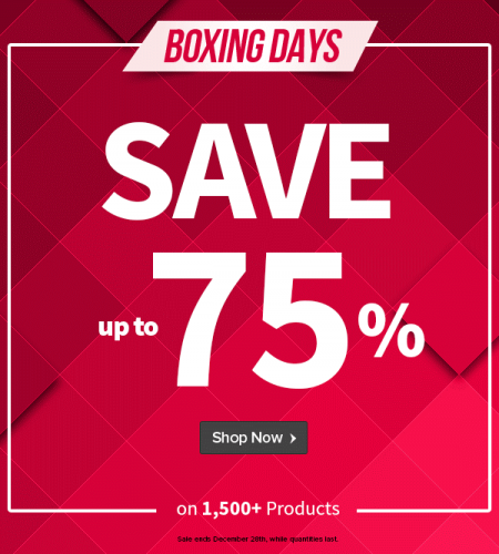 Well.ca Boxing Days Sale - Save up to 75 Off on 1,500+ Products (Dec 26-28)