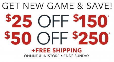 Golf Town $25 Off $150 Purchase or $50 Off $250 Purchase + Free Shipping (Jan 15-17)