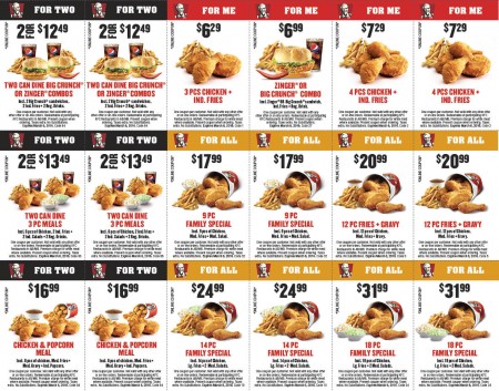 KFC New Winter Savings Coupons (Until Mar 6)