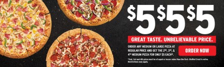 Pizza Hut $5 Bucks, $5 Bucks, $5 Bucks