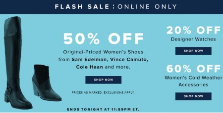 TheBay Flash Sale - 50 Off Women's Shoes and 20 Off Designer Watches (Jan 20)