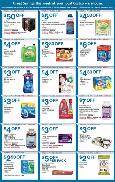 Costco Weekly Handout Instant Savings Coupons East (Feb 22-28)