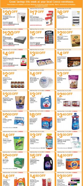 Costco Weekly Handout Instant Savings Coupons West (Feb 8-14)