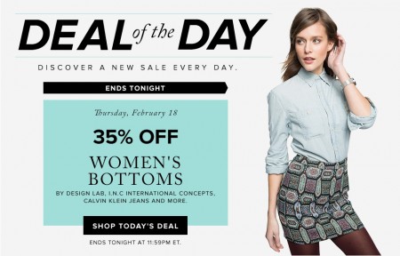 Hudson's Bay Deal of the Day - 35% Off Women's Bottoms (Feb 18)