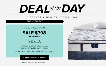 Hudson's Bay Deal of the Day - Save 65 Off Serta Pillow Top Queen Mattress Set (Feb 21)