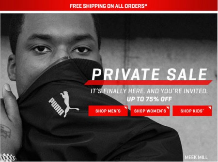 PUMA Private Sale - Save up to 75 Off + Free Shipping (Feb 14-15)