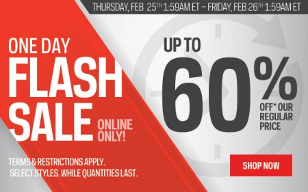 Sport Chek 1-Day Flash Sale - Save up to 60 Off (Feb 25)