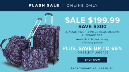 TheBay Flash Sale - 60 Off London Fog 3-Piece Luggage Set, Plus up to 65 on Select Luggage (Feb 17)