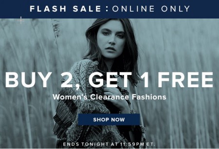 TheBay Flash Sale - Buy 2, Get 1 Free Women's Clearance Fashions (Feb 3)