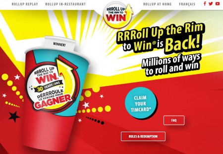 Tim Hortons RRRoll Up the Rim to Win is Back! (Until Apr 17)