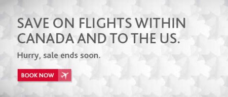 Air Canada Spring Sale - Save on Flights within Canada and to US (Book by Mar 31)