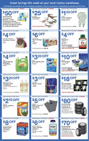 Costco Weekly Handout Instant Savings Coupons East (Mar 14-20)