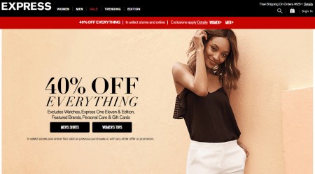 Express 40 Off Everything (Mar 24-28)